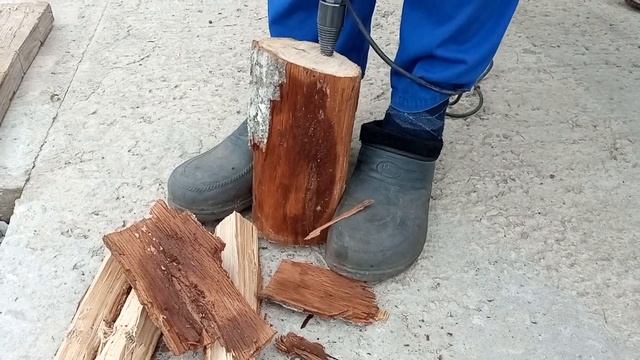 Винтовой колун - конус для дровокола из Китая - так ли он хорош? смотреть онлайн