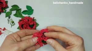 Мак из фоамирана для начинающих. Нарядные резиночки с цветами. Цветы из фоамирана