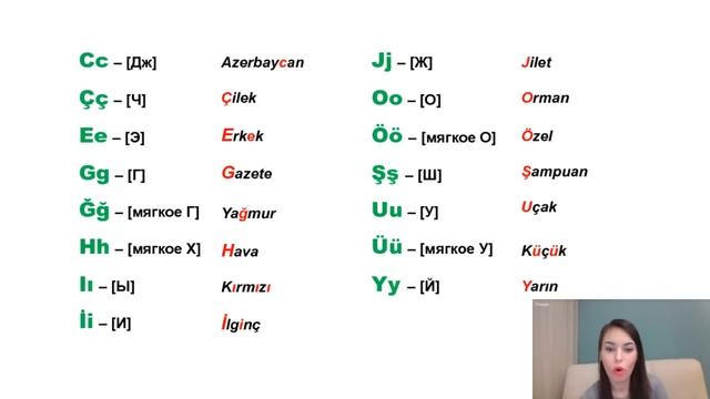 Урок №1. Турецкий алфавит и знаки в турецком языке. Турецкий язык с Гульнарой