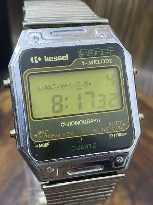Винтажные редкие часы KESSEL 7 melody, хронограф #5234-Япония