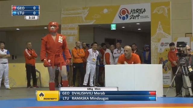 68 кг 1/4 финала  DVALISHVILI Merab (GEO) - RAMASKA Mindaugas (LTU) смотреть онлайн