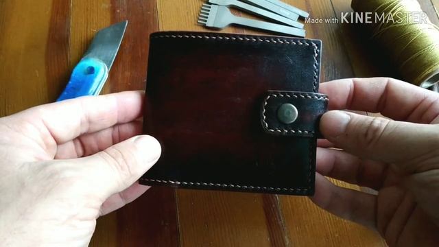 Мужской кошелек / портмоне из кожи / ручная работа / men's wallet / leather purse / handmade