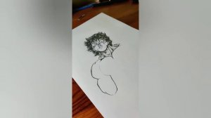 Drawing a sketch of Baki Hanma | Epic Art