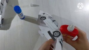 Машина из бумаги (1часть) BMW7