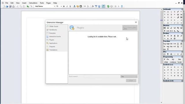 5.2 Selected SMath Studio Plugins: Table, Stat Tools, Plot X-Y