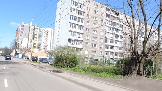 Калининград: ул. У.Громовой - Батальная - оз.Зимнее - Судостроительная - Киноленд/Родина 30.04.2017