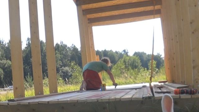 Строим веранду-библиотеку. День 99-ый смотреть онлайн