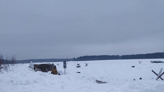 Реконструкция сражения под Знаменкой. 22 января 2022г. смотреть онлайн