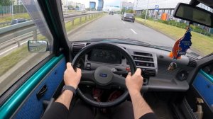 1995 Fiat Cinquecento [0.7I 31HP] | TOP SPEED | POV Test Drive #793 Joe Black