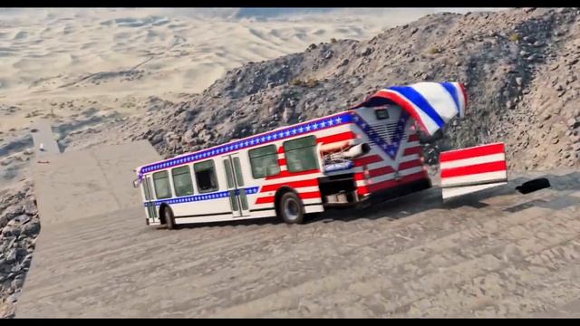 Cars vs Giant Stairs | CRUSH TEST– BeamNG.Drive смотреть онлайн