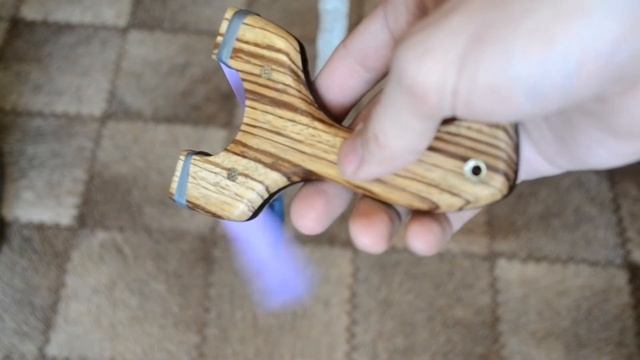 Рогатка из экзотической древесины. Зебрано + Венге // Homemade slingshot