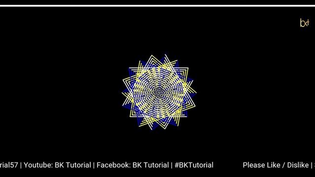 Python Turtle - Draw Multi Color Graphics | Draw Rangoli in Python By #BKTutorial