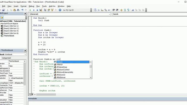 VBA 8  Function in VBA