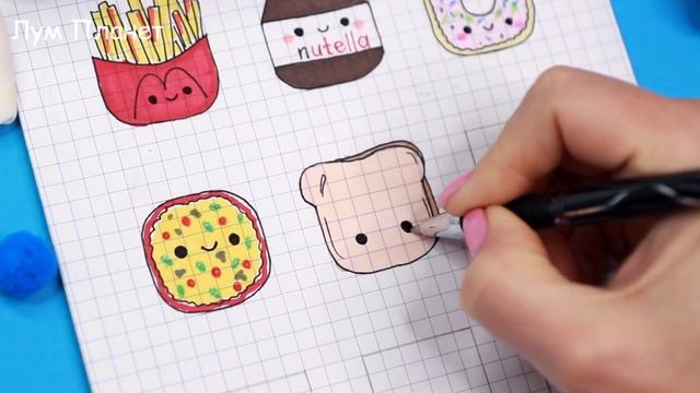 10 Квадратные ВКУСНЯШКИ ПО КЛЕТОЧКАМ! Часть 9. Простые рисунки смотреть онлайн