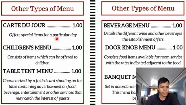 Checking the Menu for the Upcoming Service Session | Fundamentals in Food Service Operations смотреть онлайн