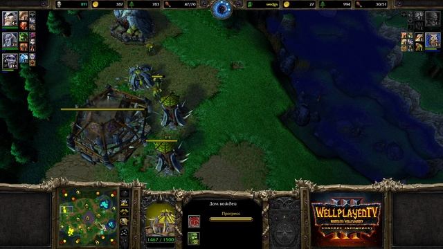 Макро игра с участием Ледяных Змеев в Warcraft 3 Reforged смотреть онлайн