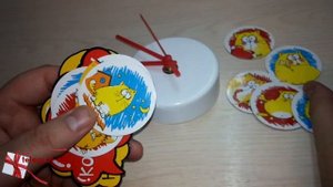 Магнитные часы на холодильник