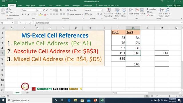 MS-EXCEL CELL ADDRESS SINHALA