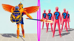 WARRIOR RA TEAM vs RANDOM TEAM | TABS - Totally Accurate Battle Simulator