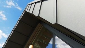 Реечный фальц. Облицовка фронтона с переходом на подшивку