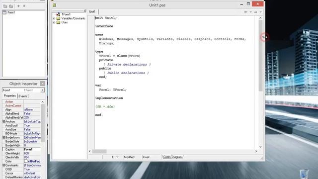 Delphi 7 [Урок #1] - Интерфейс Среды Разработки смотреть онлайн