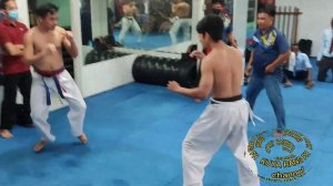 kyokushin karate Ryu try out spars