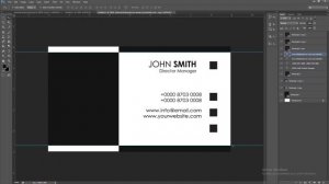 Black And White Modern Business Card | Photoshop Tutorials