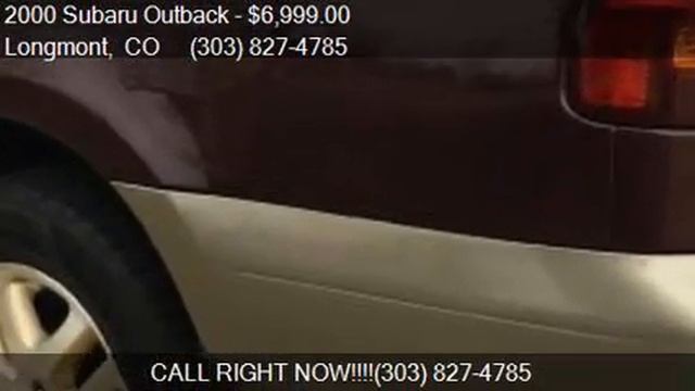 2000 Subaru Outback Limited AWD 4dr Sedan for sale in Longmont CO 80501 смотреть онлайн