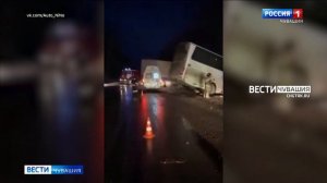 Автобус "Москва-Чебоксары" с 48 пассажирами попал в ДТП в Нижегородской области