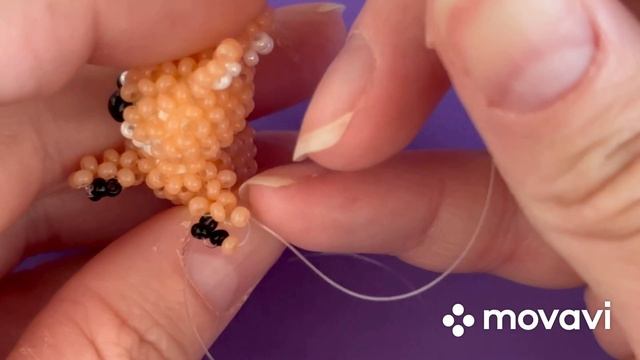 Вторая часть видео. Мини лежачий корги амигуруми.#амигурумиизбисера #рекомендации #амігурумі