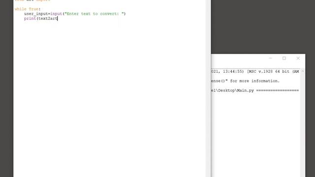 Python Art - Text to ASCII art
