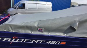 Тент кокпита TRIDENT 450 наш сайт tentnalodku.ru #boatcover