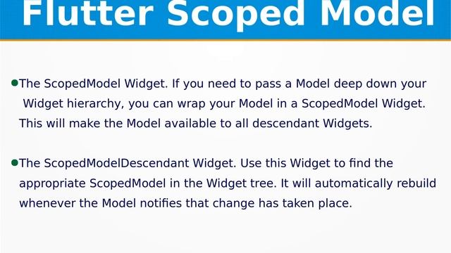 Flutter Scoped Model | State management | Flutter for Mobile,Web,Desktop,Embedded | Android,iOS