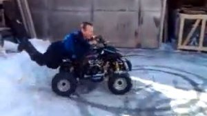 Рысь 110 .Взрослый дрифт на детском квадроцикле