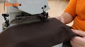 SiRUBA 757 L Пятиниточная двухигольная стачивающе-обметочная машина цепного стежка