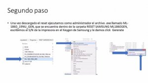 Reset Samsung Ml 1860