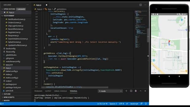 How to Get Address From Latitude And Longitude In React Native | React Native Maps tutorial (Part-3 смотреть онлайн