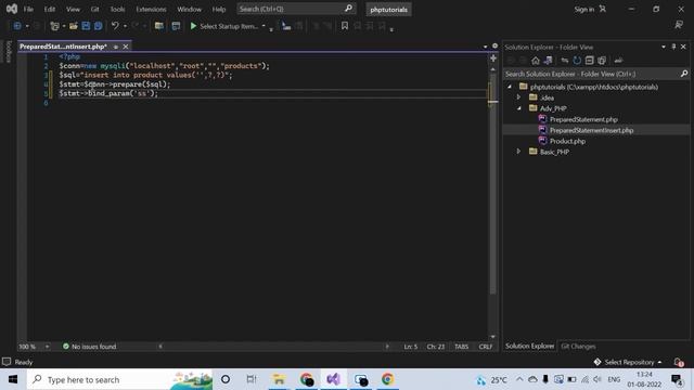 ADVANCED PHP TUTORIAL PART 3 |PREPARED STATEMENTS - INSERT|#phptutorial #phptutorialforbeginners