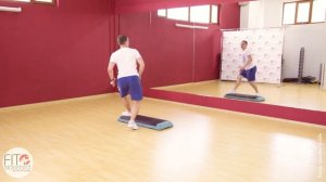 Степ-аэробика уровень 2. Комбинация 1.