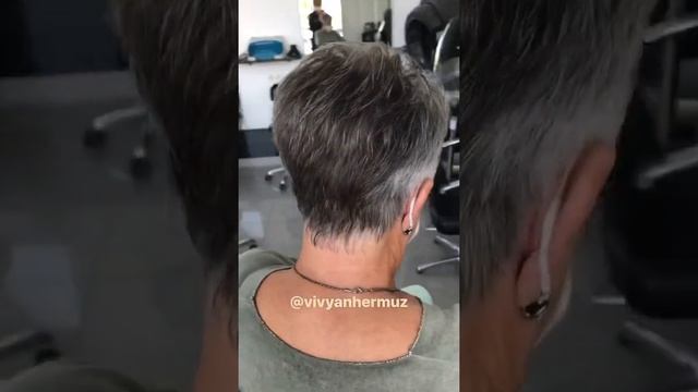 A Close up look at short pixie haircut ??#vivyanhermuz #shorts #hair #haircut #pixiehaircut #short