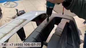 Установка передних парктроников Range Rover Sport