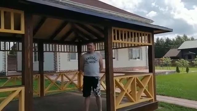 Отзыв #1. Строительство беседки | Vasha-Besedka.Ru смотреть онлайн