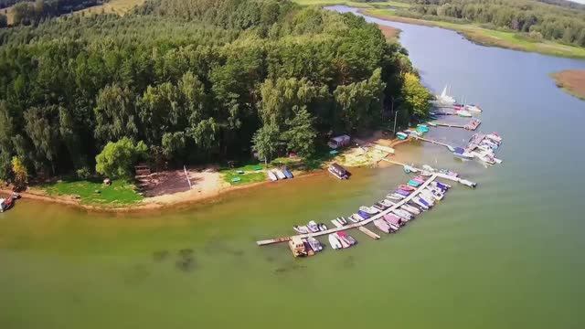 База отдыха "Салют" у деревни Алехново. Истринское водохранилище. hubsan h501s pro.