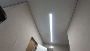ниша для электро штор в натяжных потолках