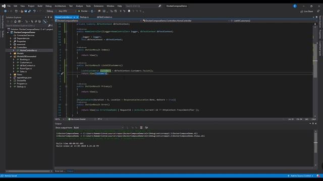Docker Part-9 Docker Compose with .NET Core & SQL Server using Docker image from Docker hub