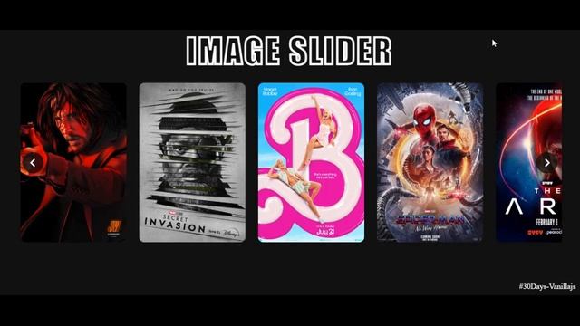 Image Slider  | 30 Projects in 30 Days with Vanilla JS | HTML, CSS, Javascript