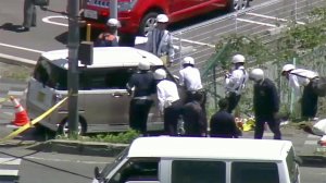 В Японии автомобиль в результате ДТП врезался в толпу детей