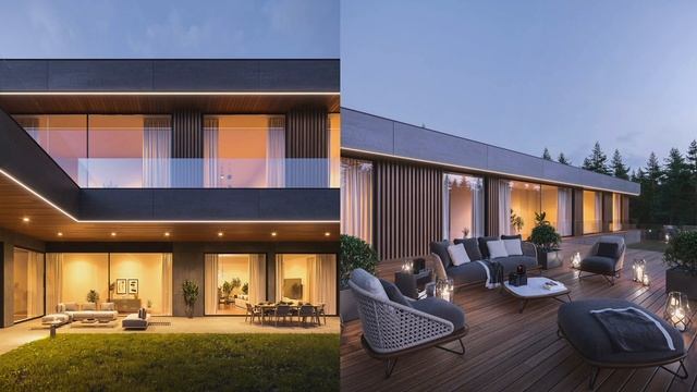 Обзор виллы с просторными террасами и функциональной планировкой в Новой Москве | ONEHOUSE смотреть онлайн