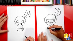 Как нарисовать Черепашку Ниндзя Рафаэль How To Draw Raphael - Teenage Mutant Ninja Turtles