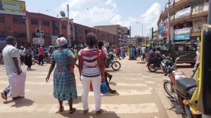 Chaotic Street Life in Downtown Kampala Uganda